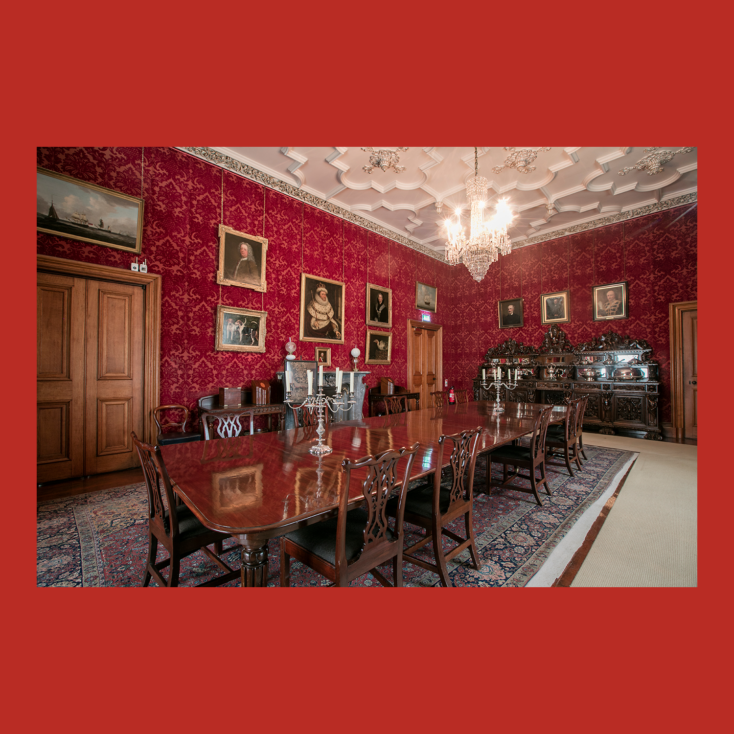 Mahogany Dining Room Table.