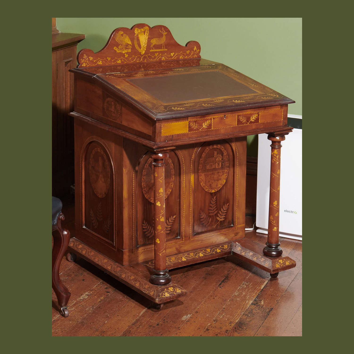 Killarney Inlaid Davenport.