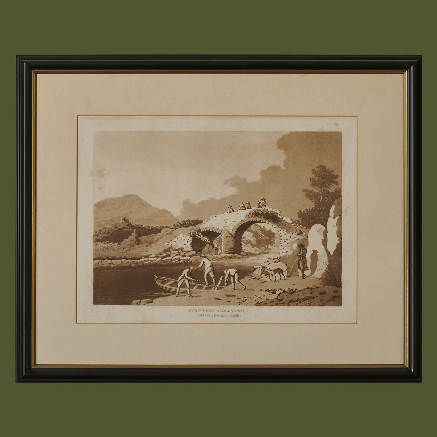 ‘XVIIth View of Killarney. Old Weir Bridge. South.’