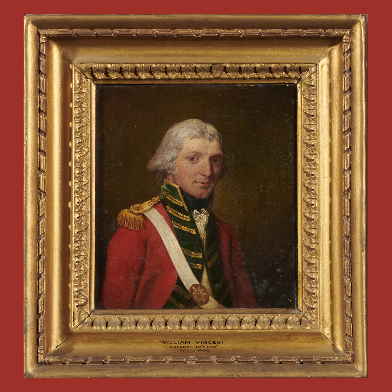 Portrait of William Vincent Col. 19th Regiment.