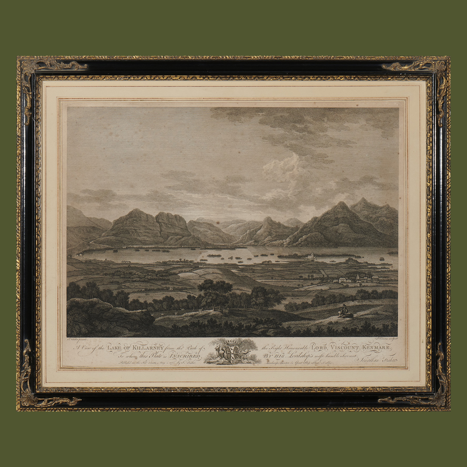 A View of Killarney from the Park