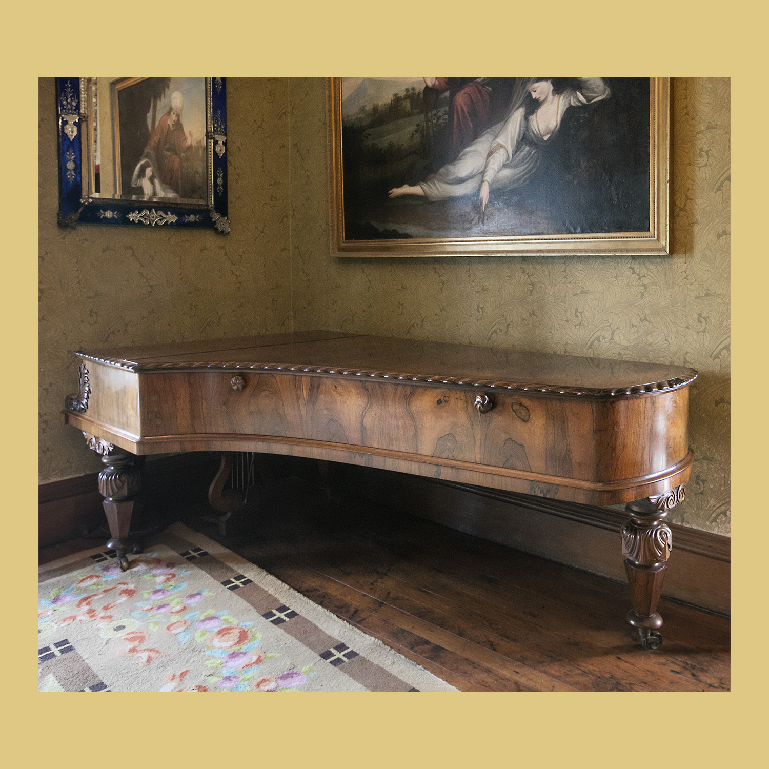 Broadwood Mahogany Piano.