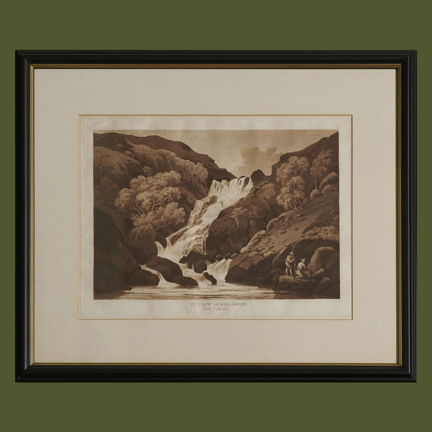 ‘Vth View of Killarney. Turk Cascade.’