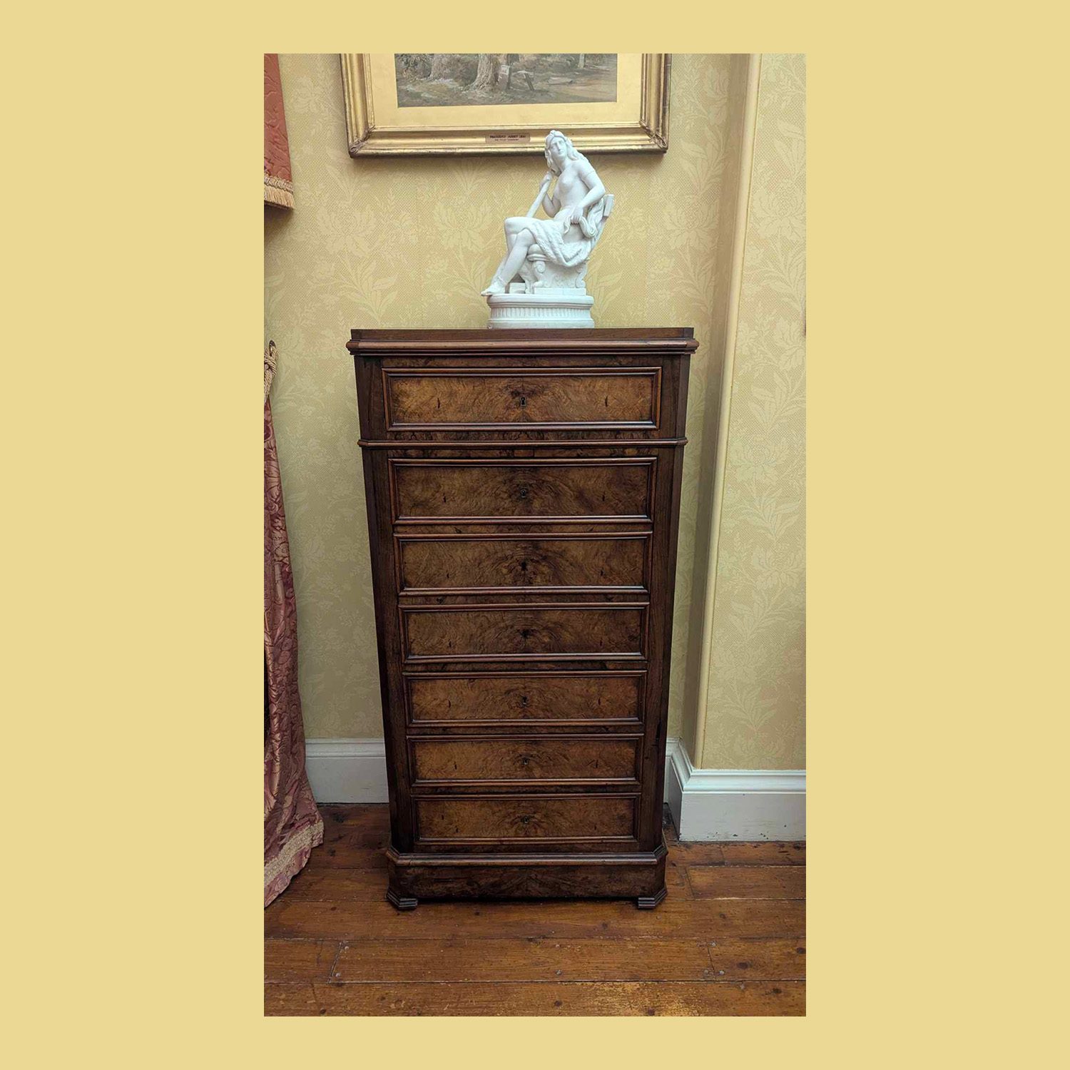 Victorian walnut secretaire