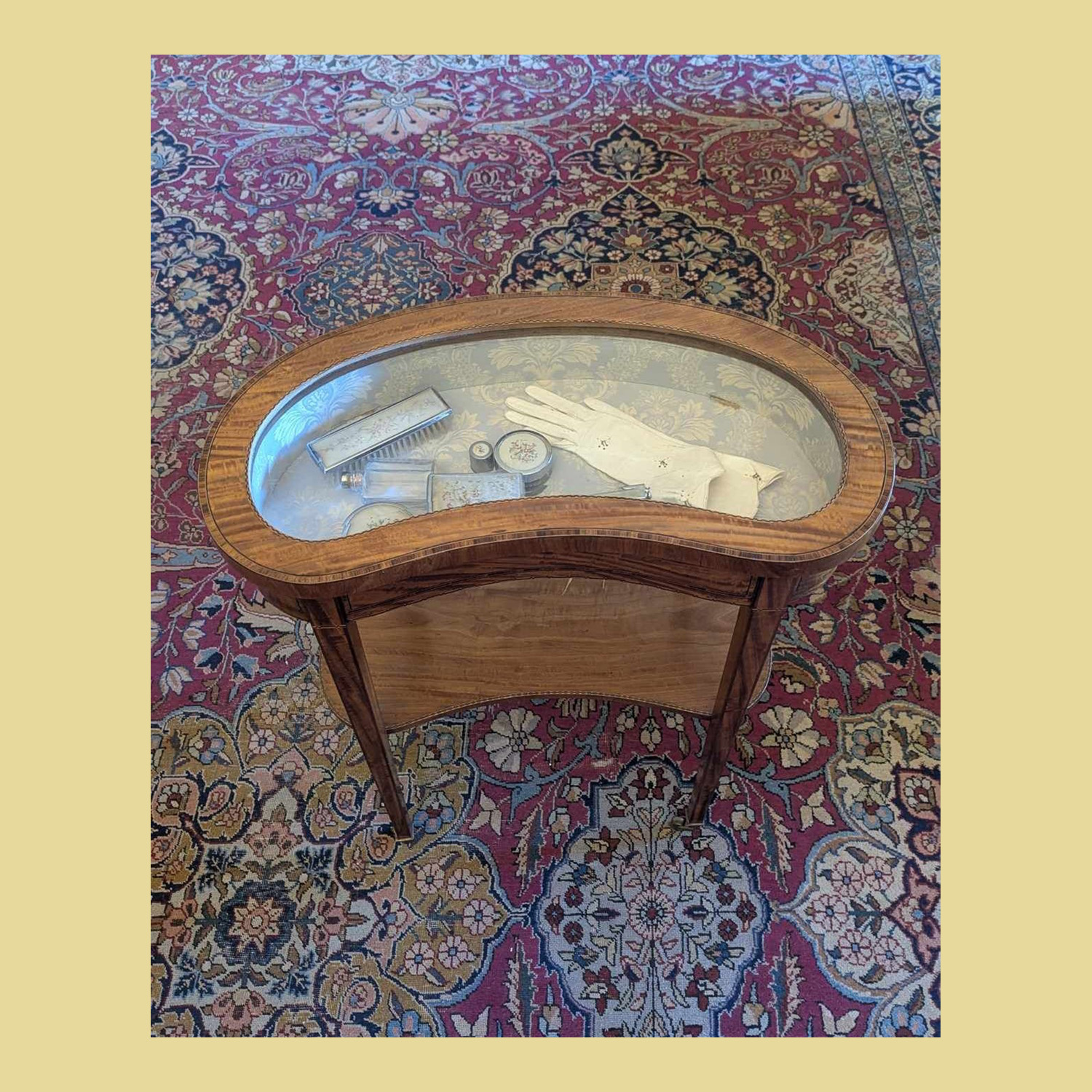 Kidney-shaped Display Table