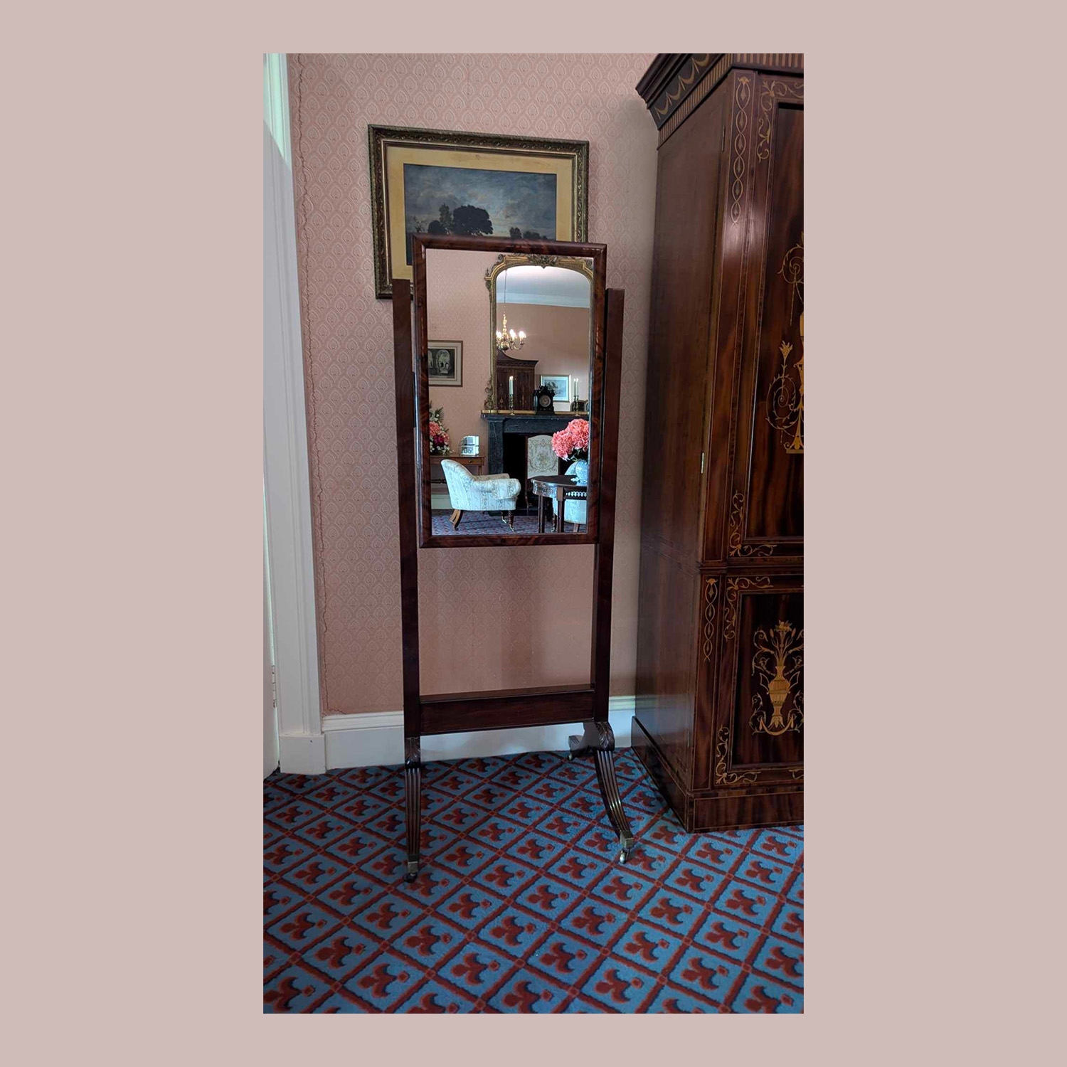 Cheval Mirror.